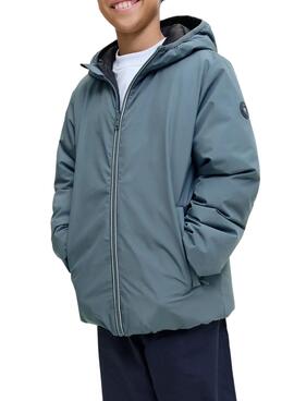 Veste Jack and Jones Brook réversible gris enfant