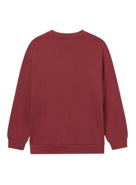 Sweat à capuche Mayoral grenat pour garçon.