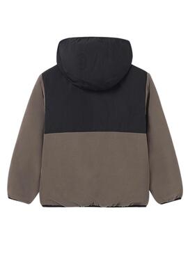 Manteau Mayoral réversible noir pour enfant.