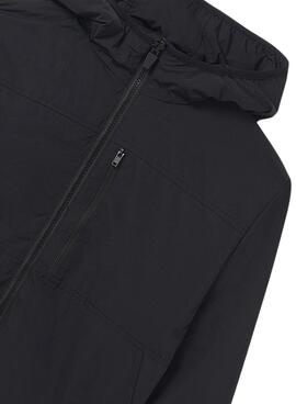 Manteau Mayoral réversible noir pour enfant.