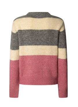 Maillot Pepe Jeans Carlis à rayures color block pour femme