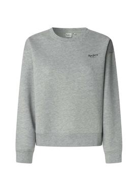 Sweatshirt Pepe Jeans Babi col rond gris pour femme