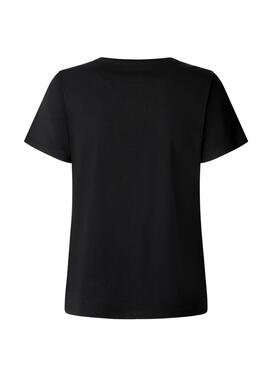 T-shirt Pepe Jeans Bero noir pour femme