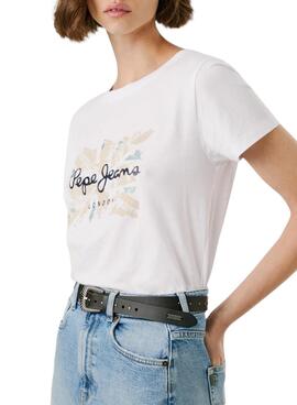 T-shirt Pepe Jeans Babu blanc pour femme