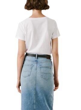 T-shirt Pepe Jeans Babu blanc pour femme
