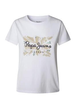 T-shirt Pepe Jeans Babu blanc pour femme
