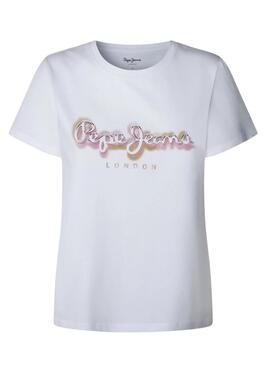 T-shirt Pepe Jeans Becky blanc pour femme
