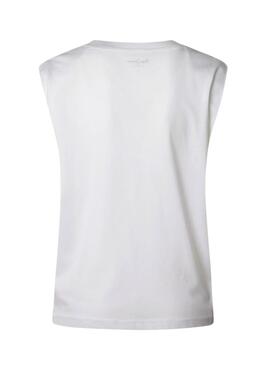 T-shirt Pepe Jeans Bertha blanc pour femme