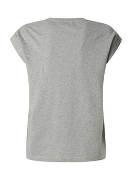 T-shirt Pepe Jeans Barry gris pour femme