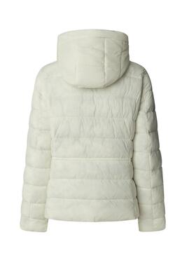 Doudoune Pepe Jeans Sally blanche courte pour femme