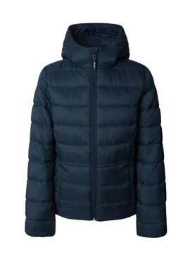 Doudoune Pepe Jeans Sally marine courte pour femme