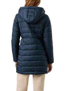 Doudoune Pepe Jeans Sally marine longue pour femme