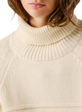 Maillot Pepe Jeans Caresse tressé beige pour femme