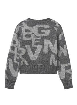 Maillot Mayoral jacquard gris pour fille