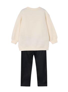Ensemble de legging et de sweat à capuche avec un petit ours pour fille de Mayoral