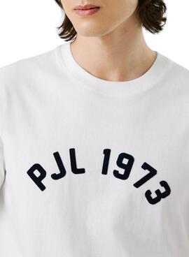 T-shirt Pepe Jeans Maverick blanc pour homme.