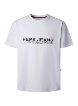 T-shirt Pepe Jeans Matthew blanc pour homme