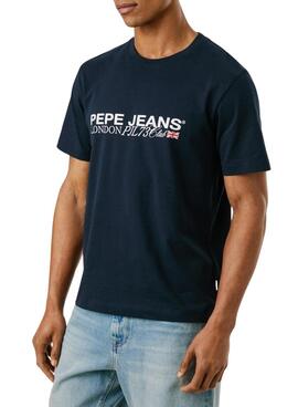 T-shirt Pepe Jeans Matthew marine pour homme