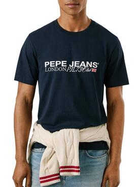 T-shirt Pepe Jeans Matthew marine pour homme
