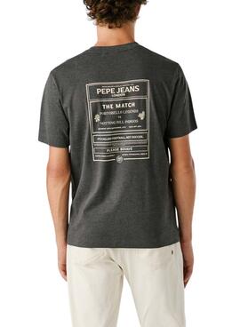 T-shirt Pepe Jeans Todd gris pour homme