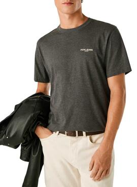 T-shirt Pepe Jeans Todd gris pour homme