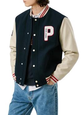 Veste bomber Pepe Jeans Jee Varsity pour homme