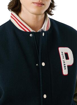 Veste bomber Pepe Jeans Jee Varsity pour homme