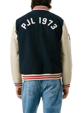 Veste bomber Pepe Jeans Jee Varsity pour homme