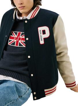 Veste bomber Pepe Jeans Jee Varsity pour homme