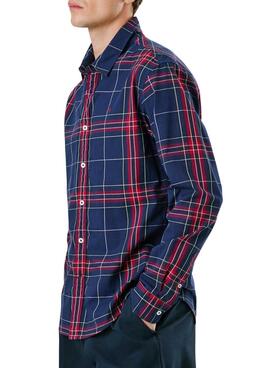 Chemise Pepe Jeans Courtney à carreaux bleus pour homme