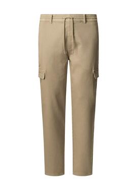 Pantalon Pepe Jeans Gymdigo Cargo beige pour homme
