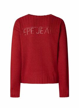 Maillot Pepe Jeans Cherice col en V rouge pour femme