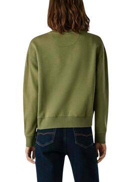 Sweatshirt Pepe Jeans Beberly verte pour femme