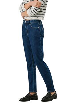 Jean Pepe Jeans Violet Tapered bleu pour femme