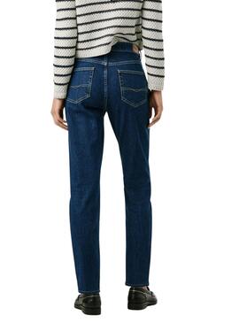 Jean Pepe Jeans Violet Tapered bleu pour femme