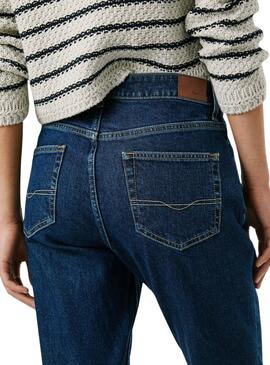 Jean Pepe Jeans Violet Tapered bleu pour femme