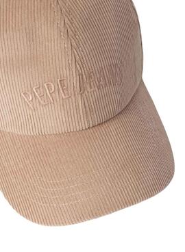 Casquette en velours côtelé rose Pepe Jeans Fancy pour femme