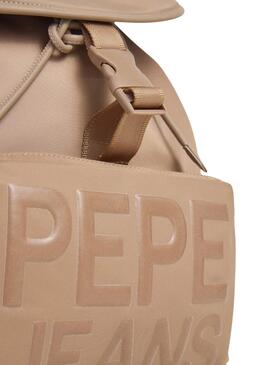 Sac à dos Pepe Jeans Gaetana beige pour femme