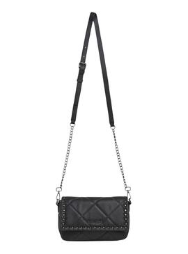 Sac Pepe Jeans Gemma matelassé noir avec clous pour femme