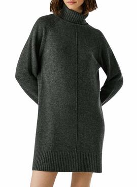 Robe Pepe Jeans Carola en tricot gris pour femme