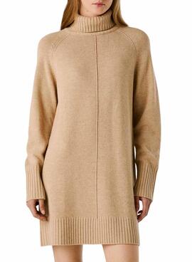 Robe Pepe Jeans Carola en tricot toasté pour femme