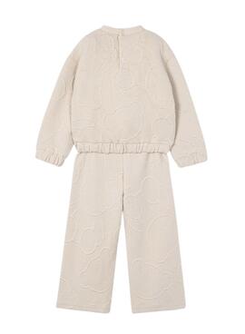 Survêtement rembourré beige Mayoral pour fille