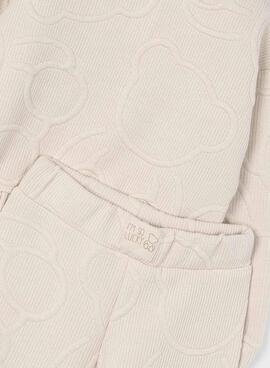 Survêtement rembourré beige Mayoral pour fille