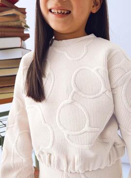 Survêtement rembourré beige Mayoral pour fille