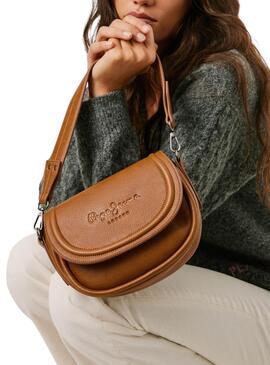 Sac Pepe Jeans Crisha chameau pour femme