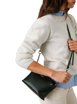 Sac Pepe Jeans Edith avec des clous noir pour femme