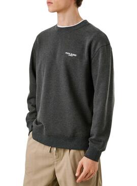 Sweat-shirt Pepe Jeans Terry col rond gris pour homme