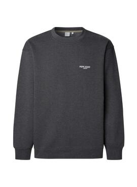 Sweat-shirt Pepe Jeans Terry col rond gris pour homme