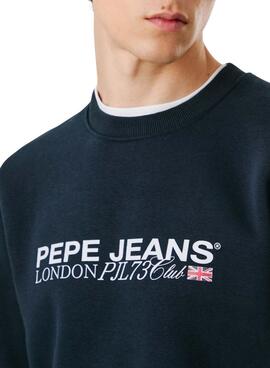 Sweatshirt Pepe Jeans Matthew col rond marine pour homme