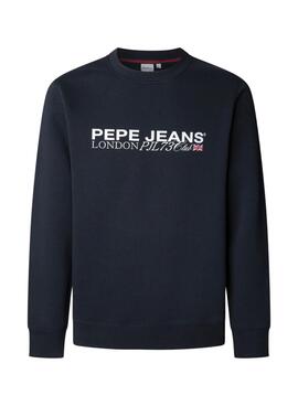 Sweatshirt Pepe Jeans Matthew col rond marine pour homme